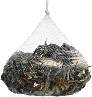 Zanup 50 Pcs 27 Inch Seafood Boiling Bags for Crab Crawfish Shellfish, Mesh Plastic Produce Bags Reusable Fruit and Vegeta...