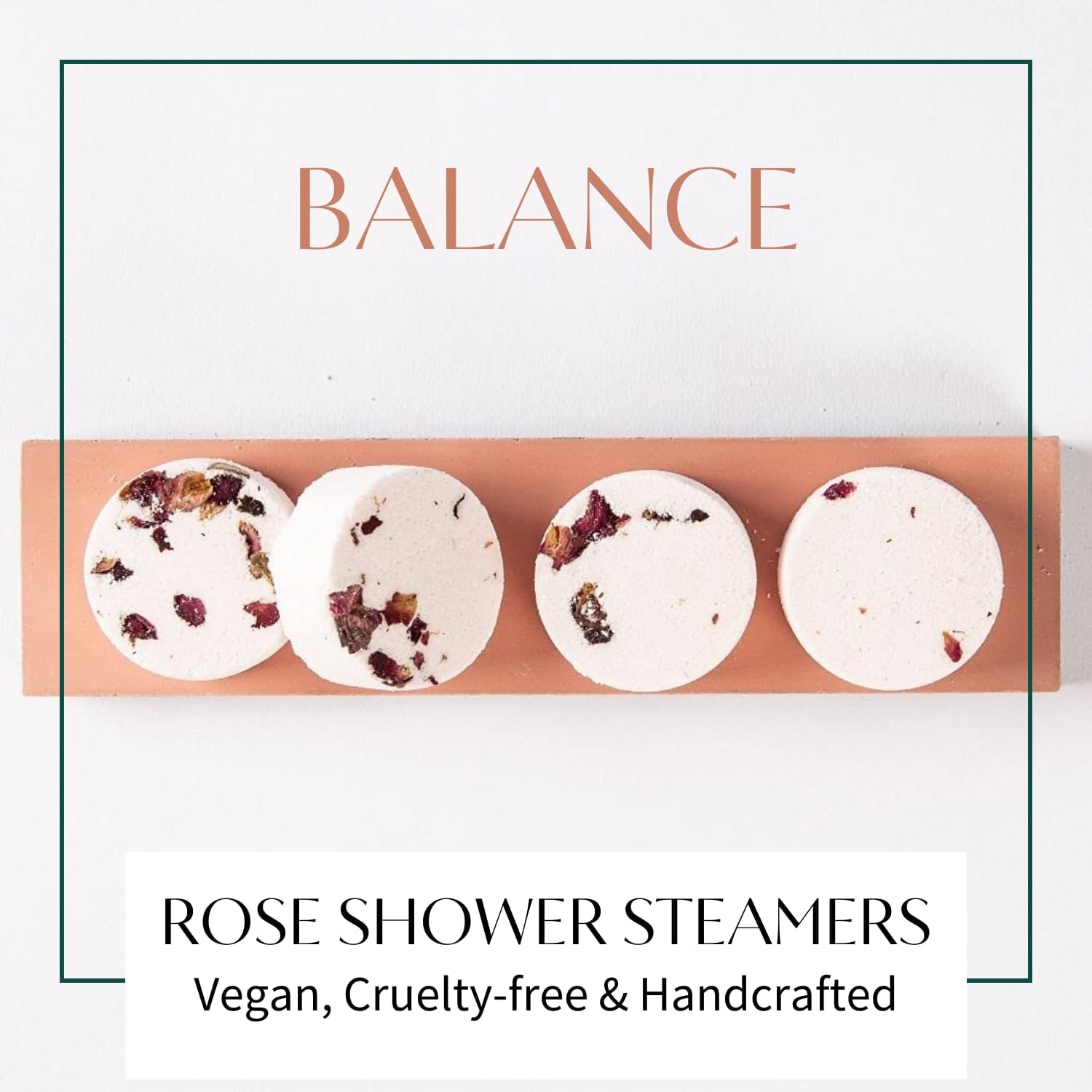 Thulisa Naturals Rose Shower Steamers Aromatherapy | Organic Shower Bombs with Essential Oils | Self Care Christmas Birthday & Spa Gifts for Women & Men | Stocking Stuffers | 4 Pack - Image 2