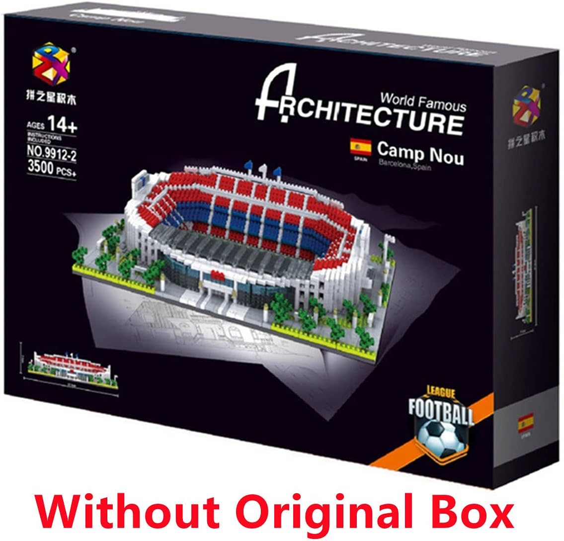 3500Pcs Camp NOU Blocks Bricks Barcelona FC Football Blocks Building Set Football Toys (Without Original Box)