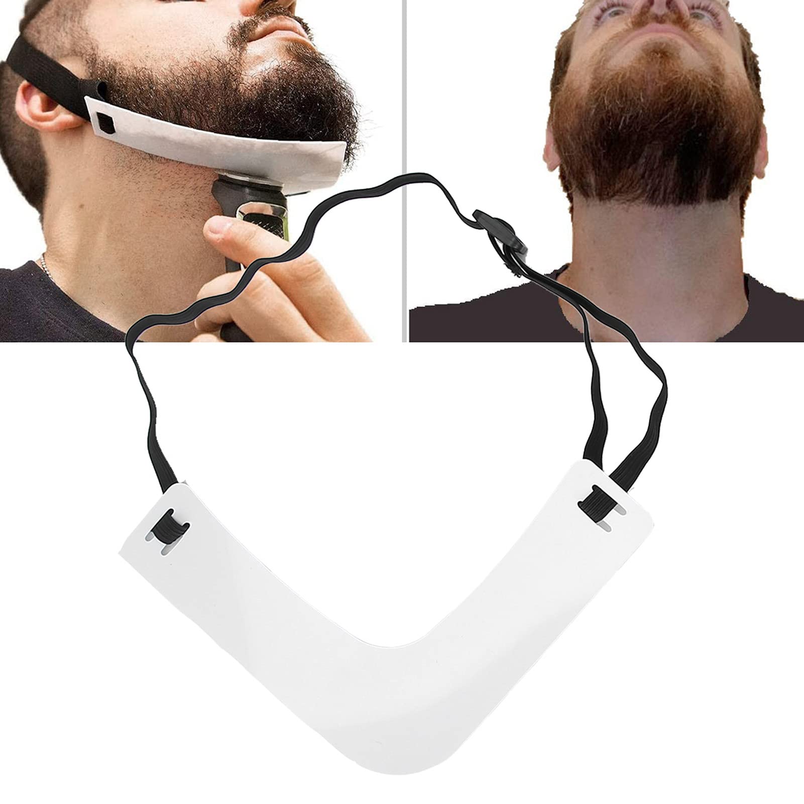 Set di 5 pezzi per il taglio della barba, set di strumenti per modellare la barba da uomo, per la rasatura di pizzetto e scollatura, guida per la barba, styling della barba