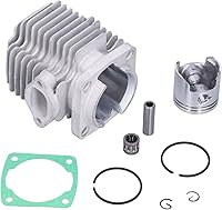 Vista 7 de Kit de pistón de cilindro, kit de pistón de cilindro, kit de pistón de cilindro de metal, repuesto para motor de 49Cc de 2 tiempos, mini moto