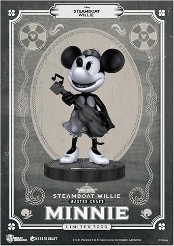 Beast Kingdom Steamboat Willie MC-052 Minnie Master Craft Estatua, multicolor
