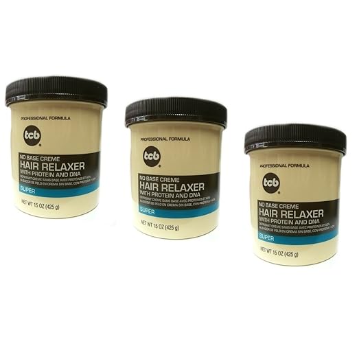 3 x crema alisadora TCB No Base Creme Relaxer Super 425 g (total – 1275 g)