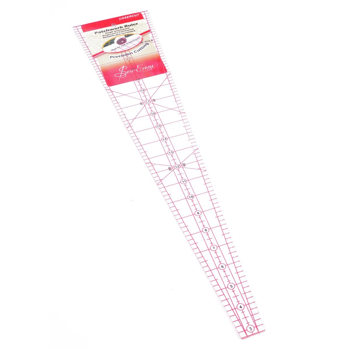 Sew-Easy Quilters Quilting Ruler 10 Degree Wedge