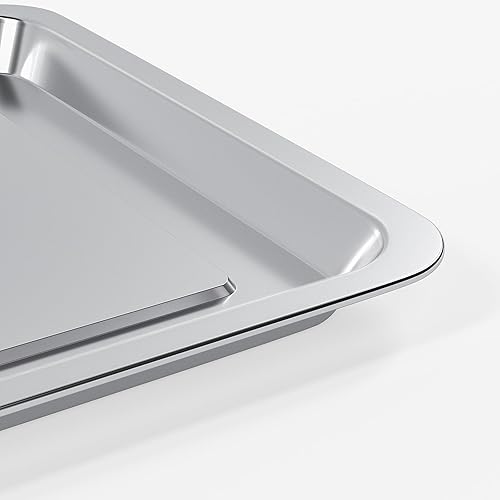 Miniatura 2 de Bandeja para hornear de acero inoxidable compatible con bandeja de horno tostadora Cuisinart, adecuada para freidora de aire Cuisinart TOA-060 y