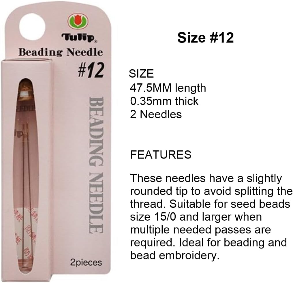 Bundle of 3 Sizes: Tulip Beading Needles Size 10, Size 11 & Size 12-1 Pack of Each