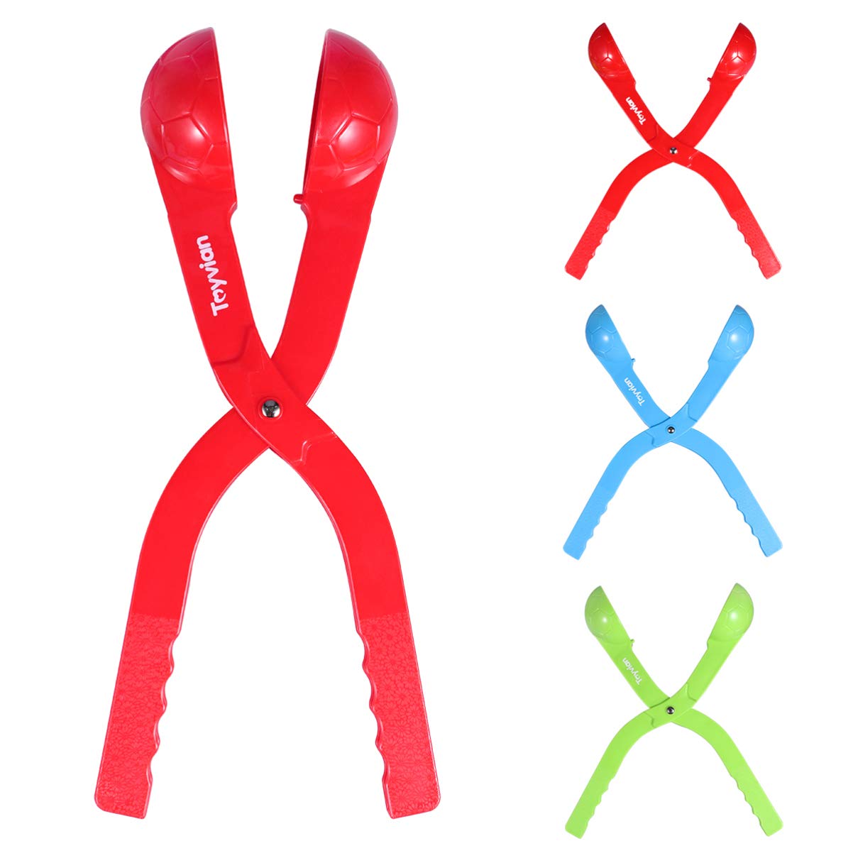 Toyvian 3pcs Snowball Maker Tools with Handle Kids Snow Toys Outdoor Snow Toys Make Snowballs for Snow Ball Fights Winter Snow Fun