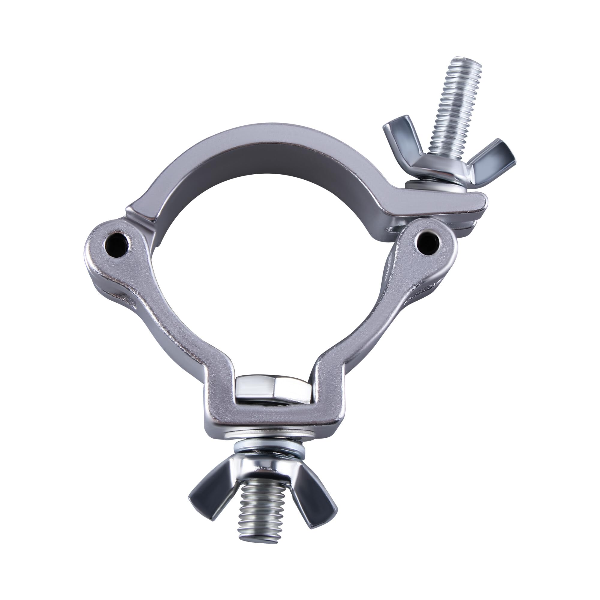 Traversen Klammern,4 Stück Bühnenlicht-Klemmen Aluminiumlegierung Beleuchtung DJ O-Klemmhalterung, Truss Clamp Half Coupler Trussaufnehmer für 48-51mm Traverse