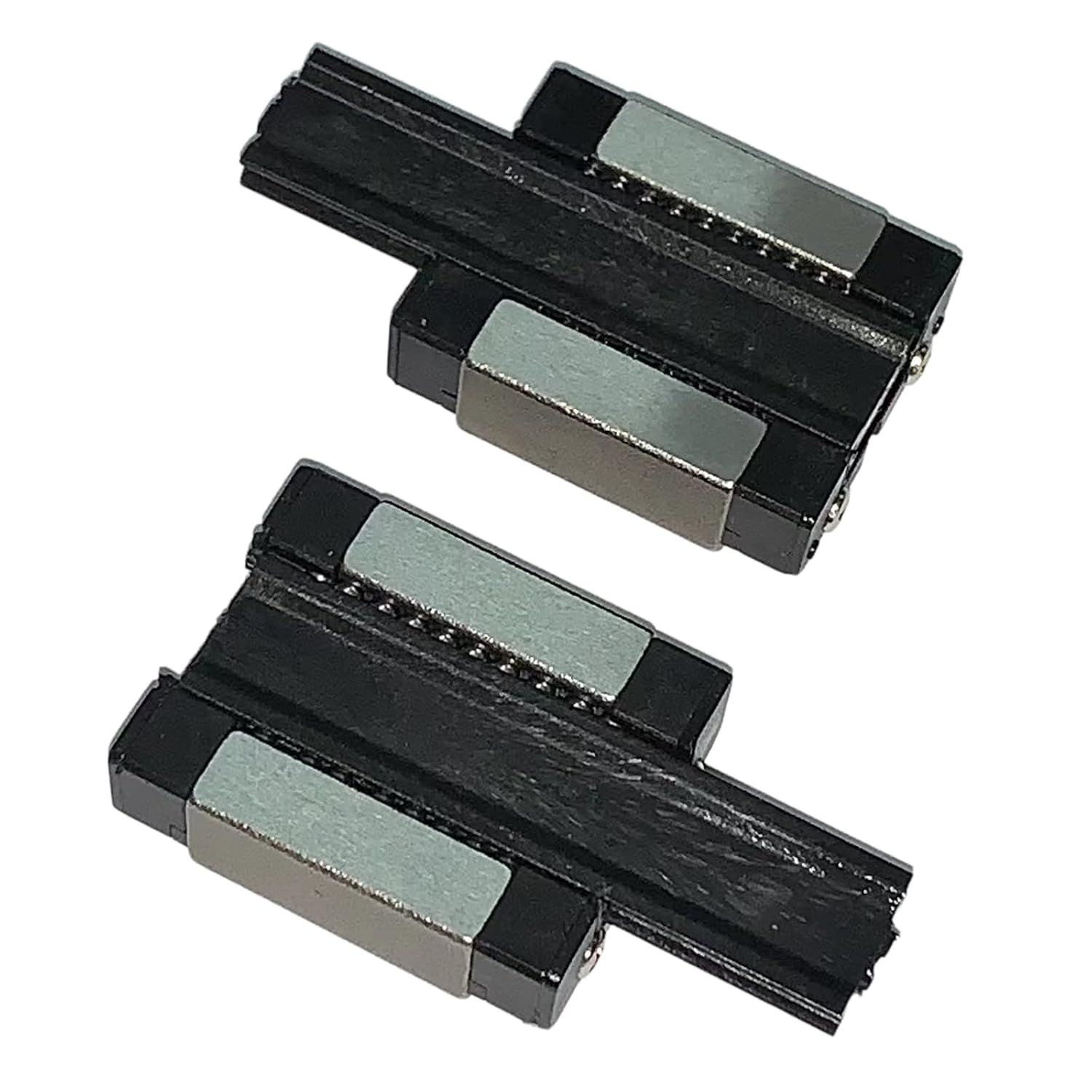MGN12 C Carriage Block Bearing Ball Slider Block Long Style Black 2Pcs for 12mm MGN12 Miniature Linear Motion Sliding Guide Rail MR12 for CNC and 3D Printer