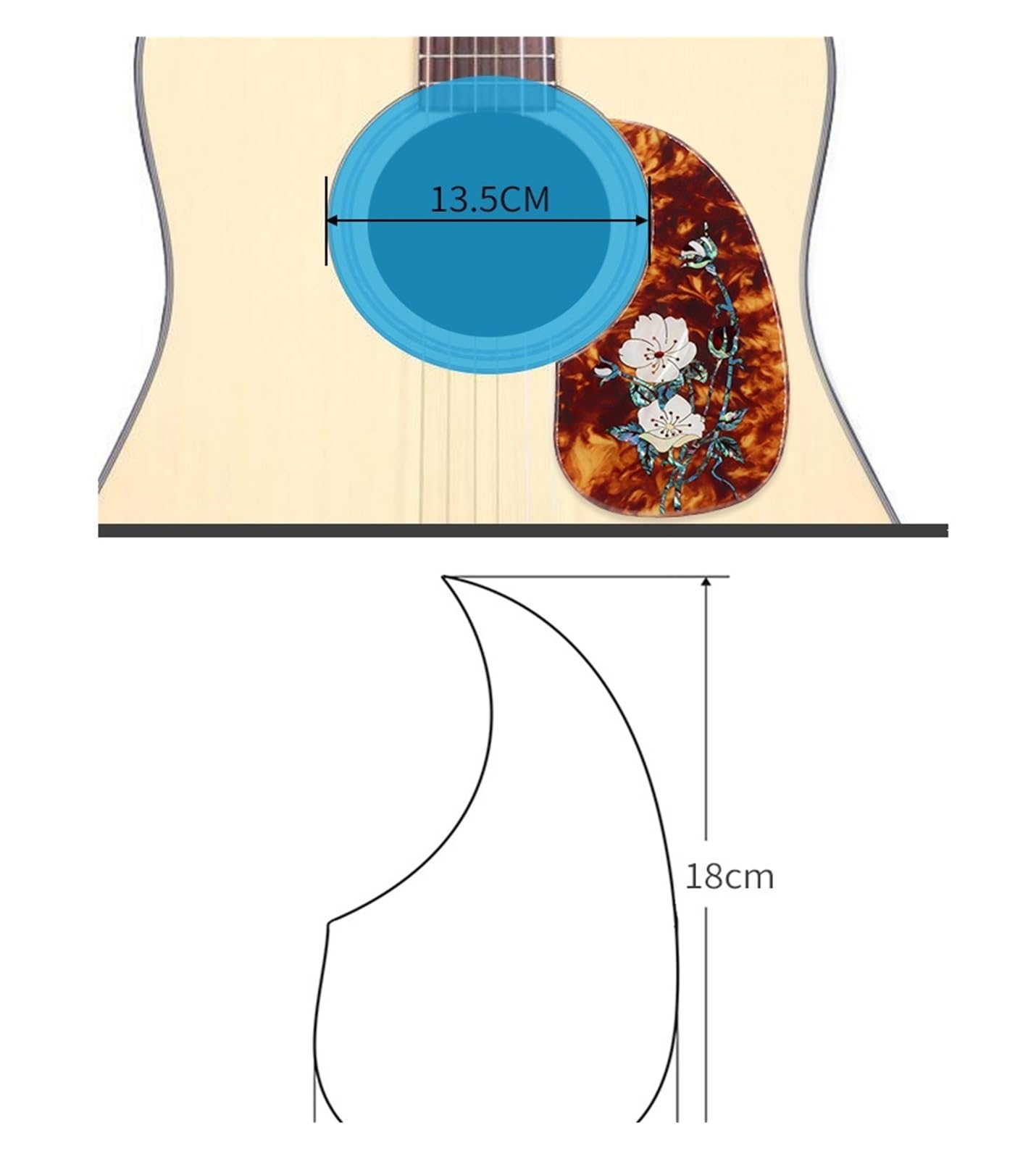 Golpeador De Guitarra Folk Protezione Universale Per Battipenna Per Chitarra Folk(2)