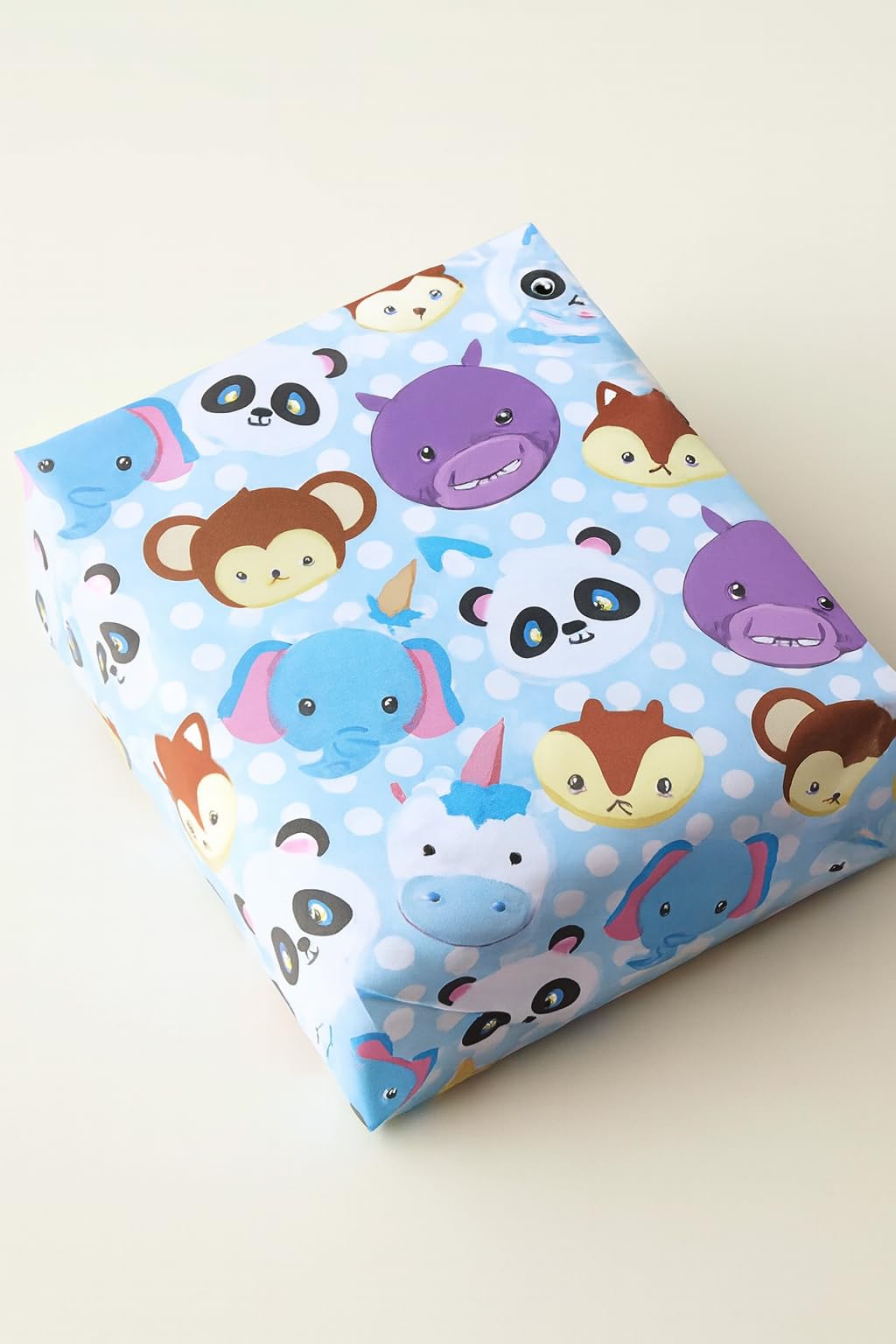 Naayva Jungle Theme Gift Wrapping Paper Sheets for Birthday & Baby Shower Gifts | Cute Decorative Gift Wrap for Kids | Pack of 15
