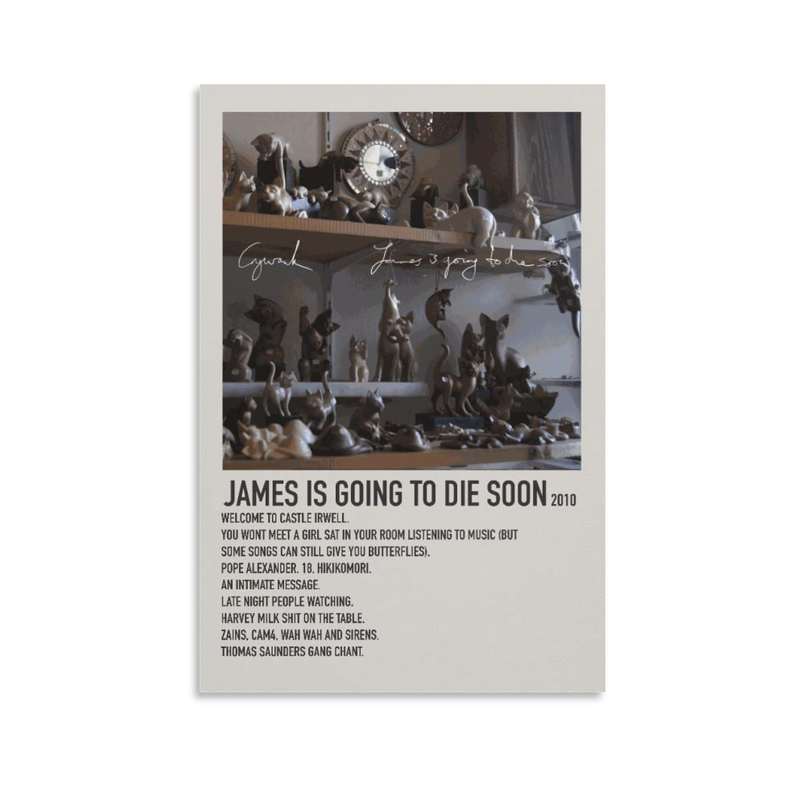 KELWON James Is Going to Die Soon-Crywank (1) Canvas Poster Wall Decorative Art Painting Living Room Bedroom Decoration Gift Unframe-style12x18inch(30x45cm)