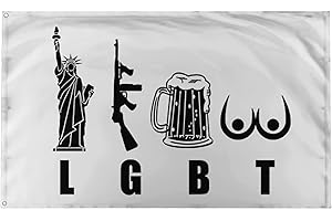 Dope Pride LGBT - Liberty Guns Beer Tits Motivational Inspirational Office Gym...