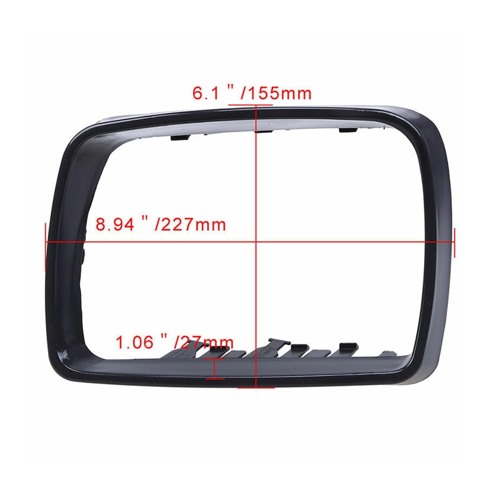 Coques De Rétroviseurs Extérieurs Pour BMW X5 E53 (1999-2006) - Noir Mat ABS, Avec Trou Pour Lampe, Remplacement Ou Personnalisation
