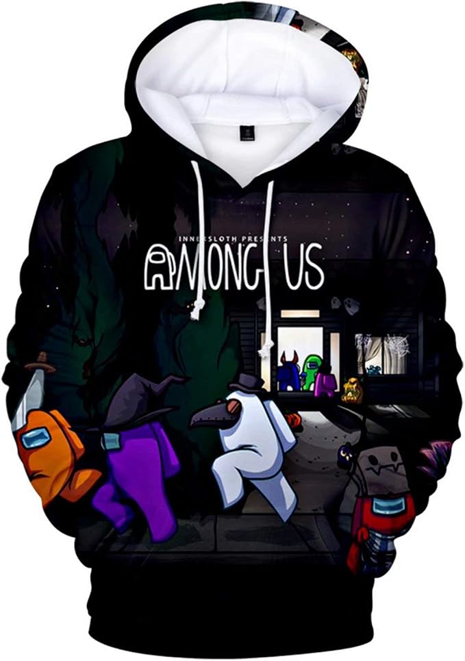 ZZZymh Among Us Felpa con Cappuccio Felpa con Cappuccio novità da Uomo  Stampa 3D Gioco Donna Casual Streetwear Giacca Pullover Manica Lunga Unisex  per Bambini Adulti : Amazon.it: Abbigliamento