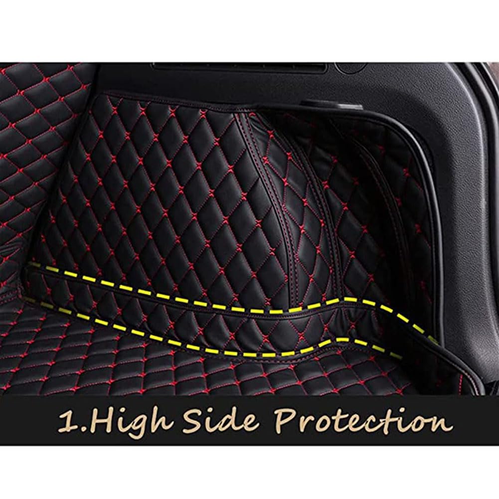Housse Protection de Coffre pour Voiture pour Audi A6 C7 Avant Estate(2011-2018),Voiture Cuir Couverture Complète Botte Revêtement Tapis de Protection Imperméable