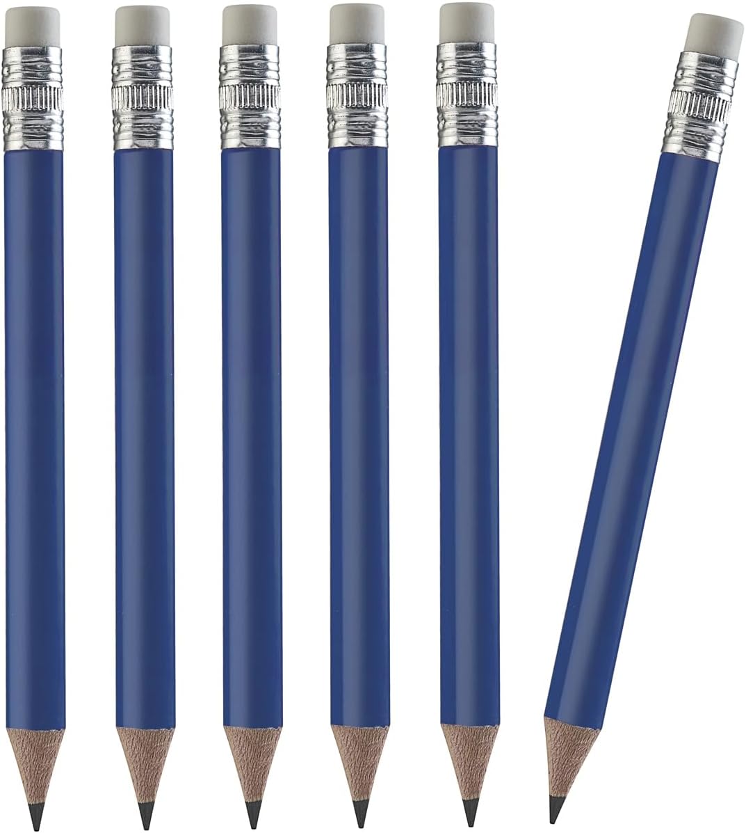 TH Golf Wood-Cased #2 Mini Pencils With Eraser, Pre-sharpened, HB Lead Bulk Box, 200 Count (Neon Yellow)