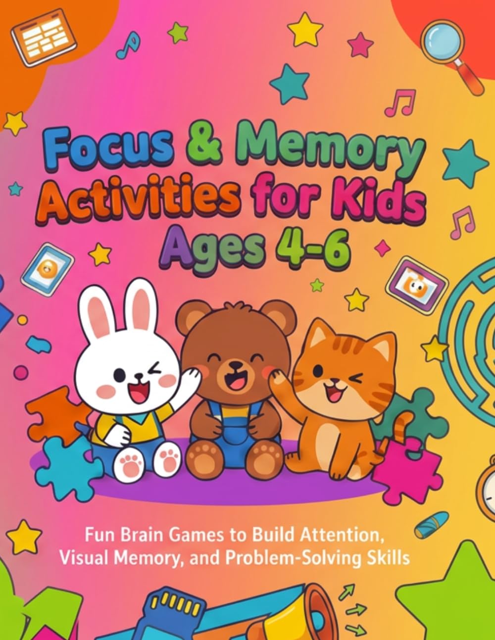 Focus & Memory Activities for Kids Ages 4-6: Fun Brain Games to Build Attention, Visual Memory, and Problem-Solving Skills