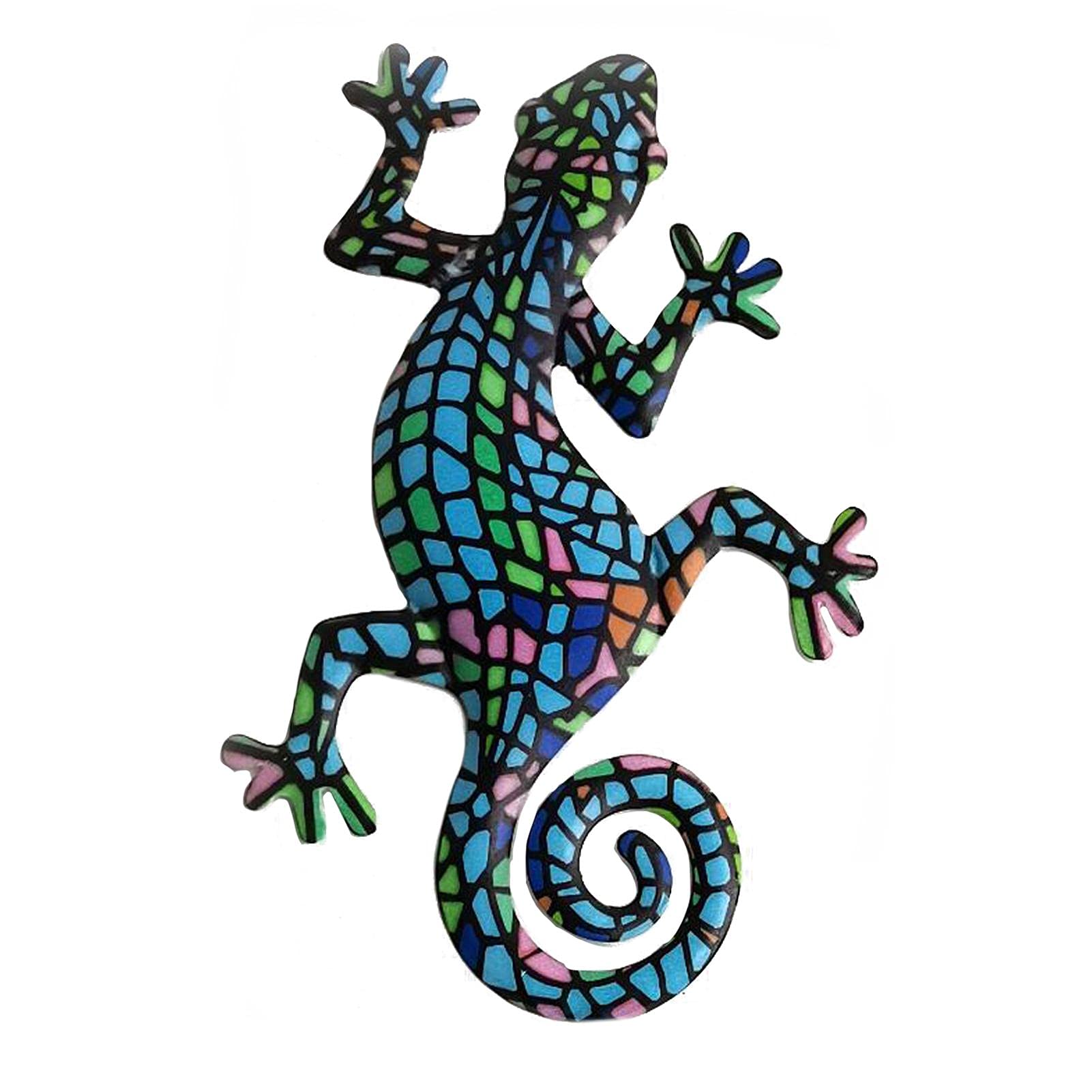 Fiacvrs Adorno de metal para pared, hierro forjado para colgar en la pared, regalo de jardín, sala de estar, accesorios de decoración de pared (4)