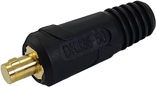 RIVERWELD TIG Welding Cable Panel Connector Plug DKJ35-50 315Amp with Black Color Dinse-Style Quick Fitting