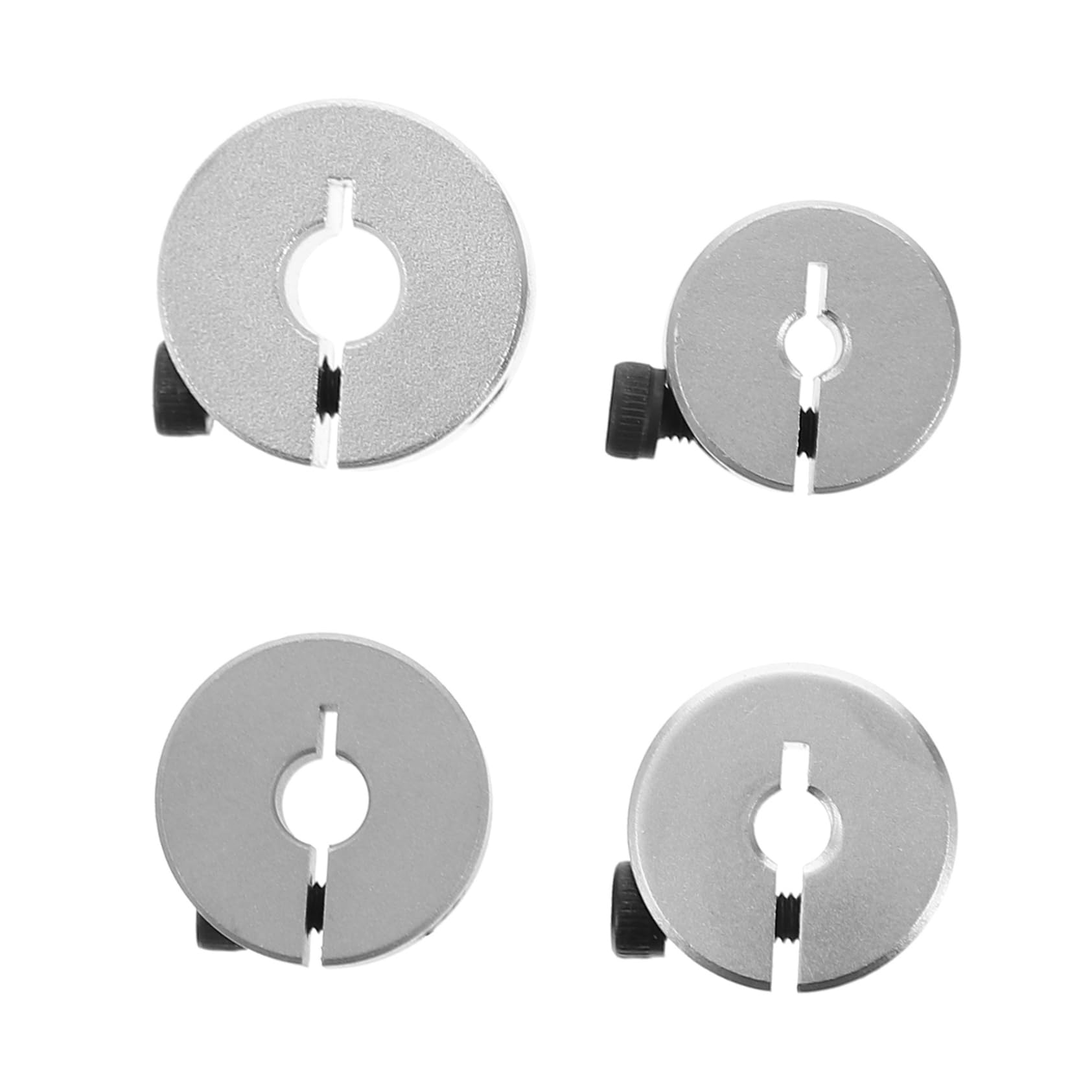 Alipis 1set Aluminum Stop Rings Split Type Retaining Collars for Machinery Reliable Fixing for Precision Food Packaging Equipment 4pcs
