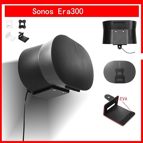 Miniatura 3 de Soporte para Sonos Era 300 Soporte de pared Sonos Era 300 Accesorios con gestión de cables integrada, estante de accesorios para altavoces de hogar