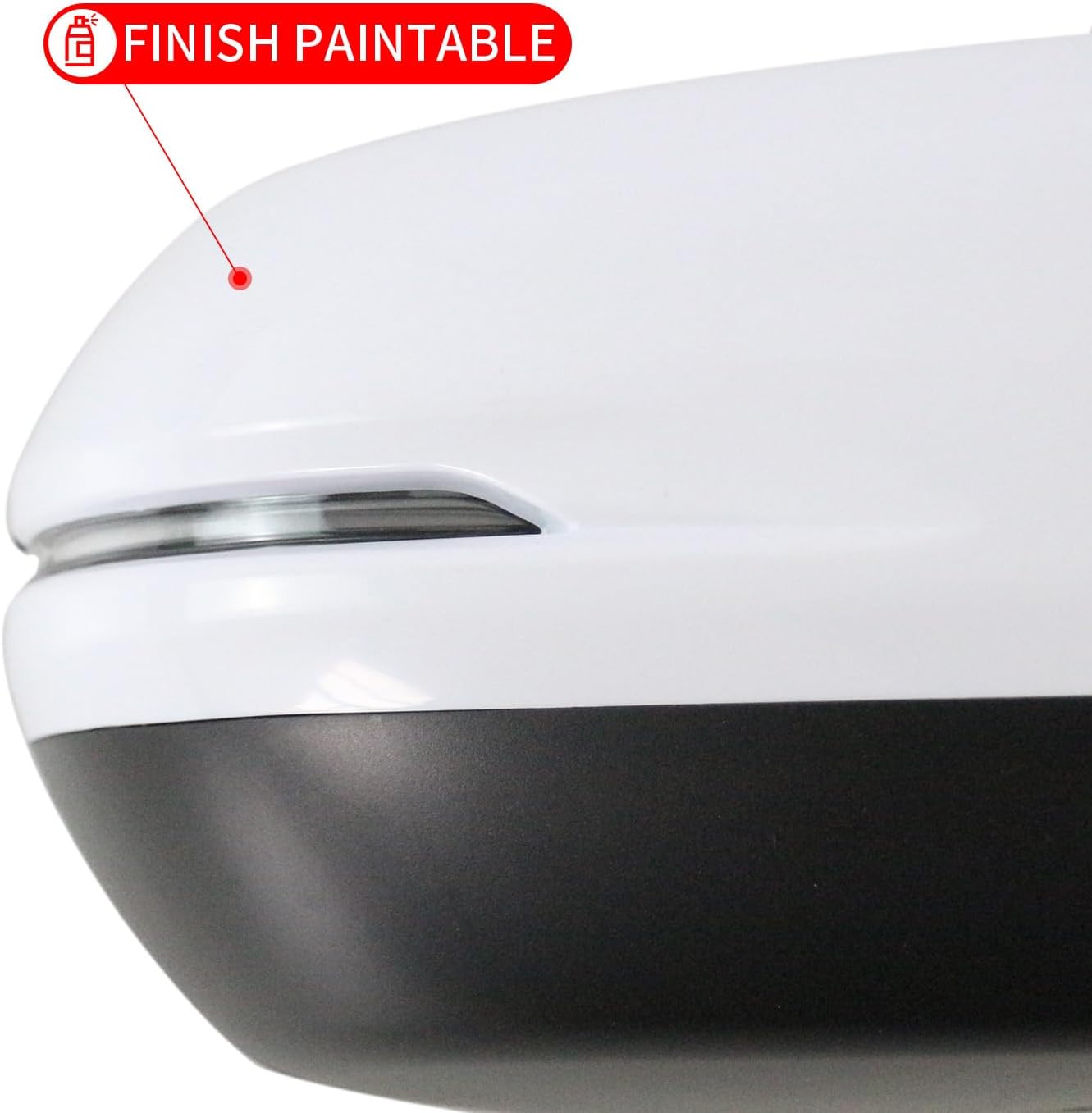 Marretoo for Honda CRV 2017-2022 Side Mirror Assembly Passenger Side for HONDA CR-V Accessories| WHITE 9pin POWER+SIGNAL+HEAT+BSM Replaces HO1321318(RH)