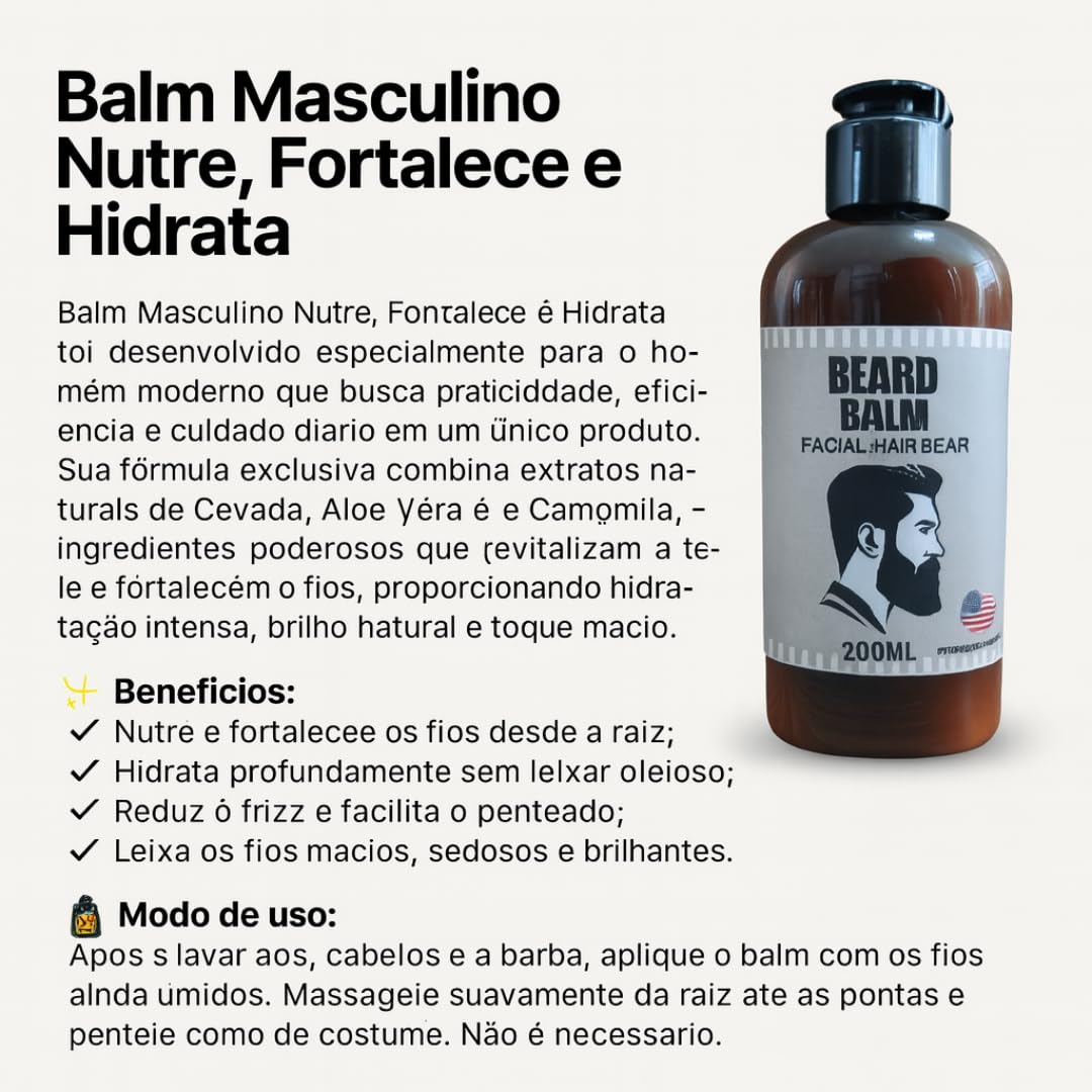 Kit para Barba Shampoo Balm e Óleo – Tecnologia Americana em promoção! Veja a oferta e mais achadinhos de Cuidados com a Barba 5 Hoje é o melhor dia para comprar Kit para Barba Shampoo Balm e Óleo – Tecnologia Americana com aquele preço maroto! Promoção! Aproveite a oferta! 5