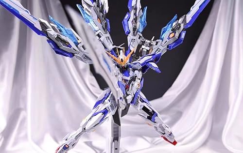 Miniatura 7 de Funtasy Planet Figuras de acción 1100 a escala 1100 para adultos, llama azul 1100 con marco de esqueleto de aleación y kit especial de modelo Mecha