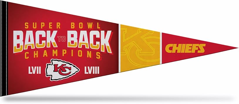 Rico Industries NFL Football Super Bowl Champs 12" x 30" Felt Wall Decor Pennant - Great for Home/Bed Room/Man Cave Decor