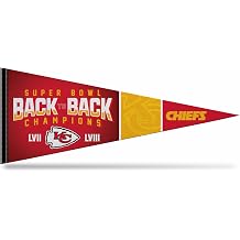 Rico Industries NFL Football Super Bowl Champs 12" x 30" Felt Wall Decor Pennant - Great for Home/Bed Room/Man Cave Decor