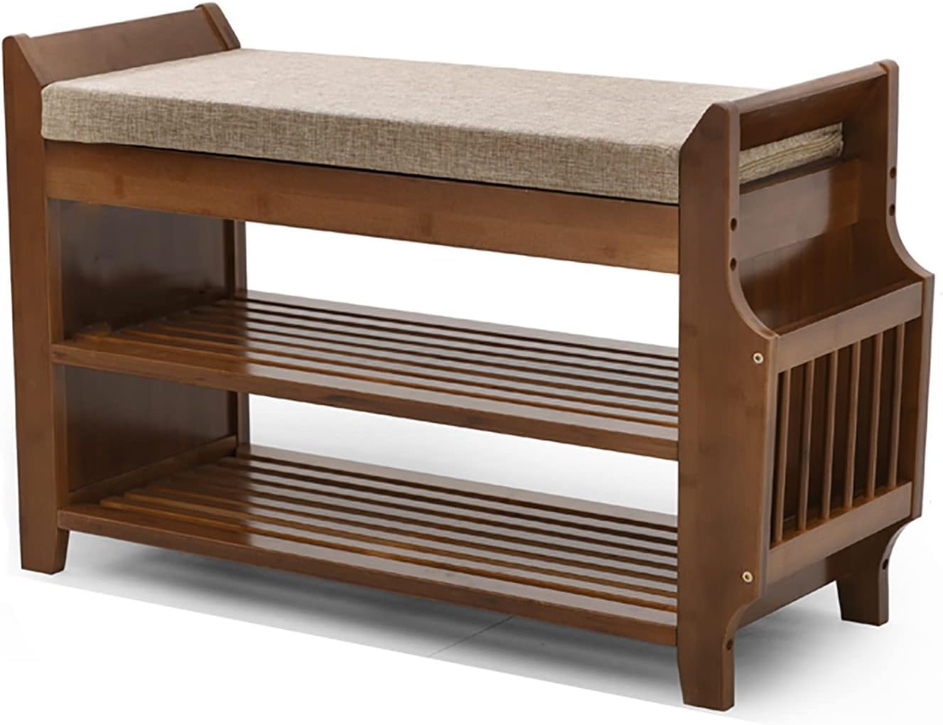 Banc de rangement pour entrée de maison avec tabouret à langer pratique