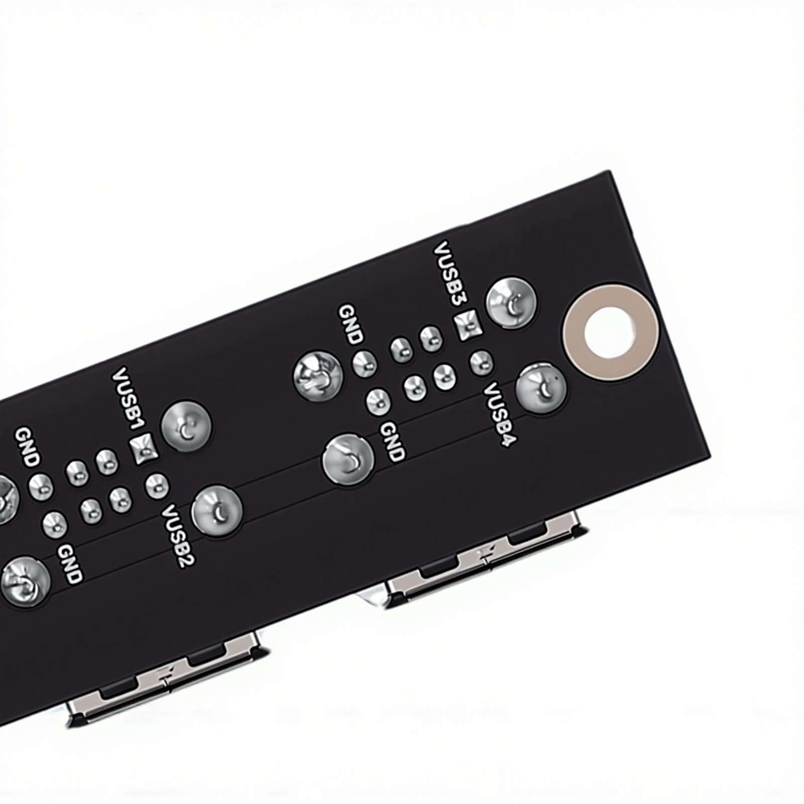 Jeffergarden Karta rozszerzeń Zasilania Drukarki 3D, Zamiennik o | Materiał PCB, 4 Porty USB A z Zabezpieczeniem Nadprądowym, 4 Złącza MX3.0 2x2Pin, kompatybilność z AMS, Konstrukcja