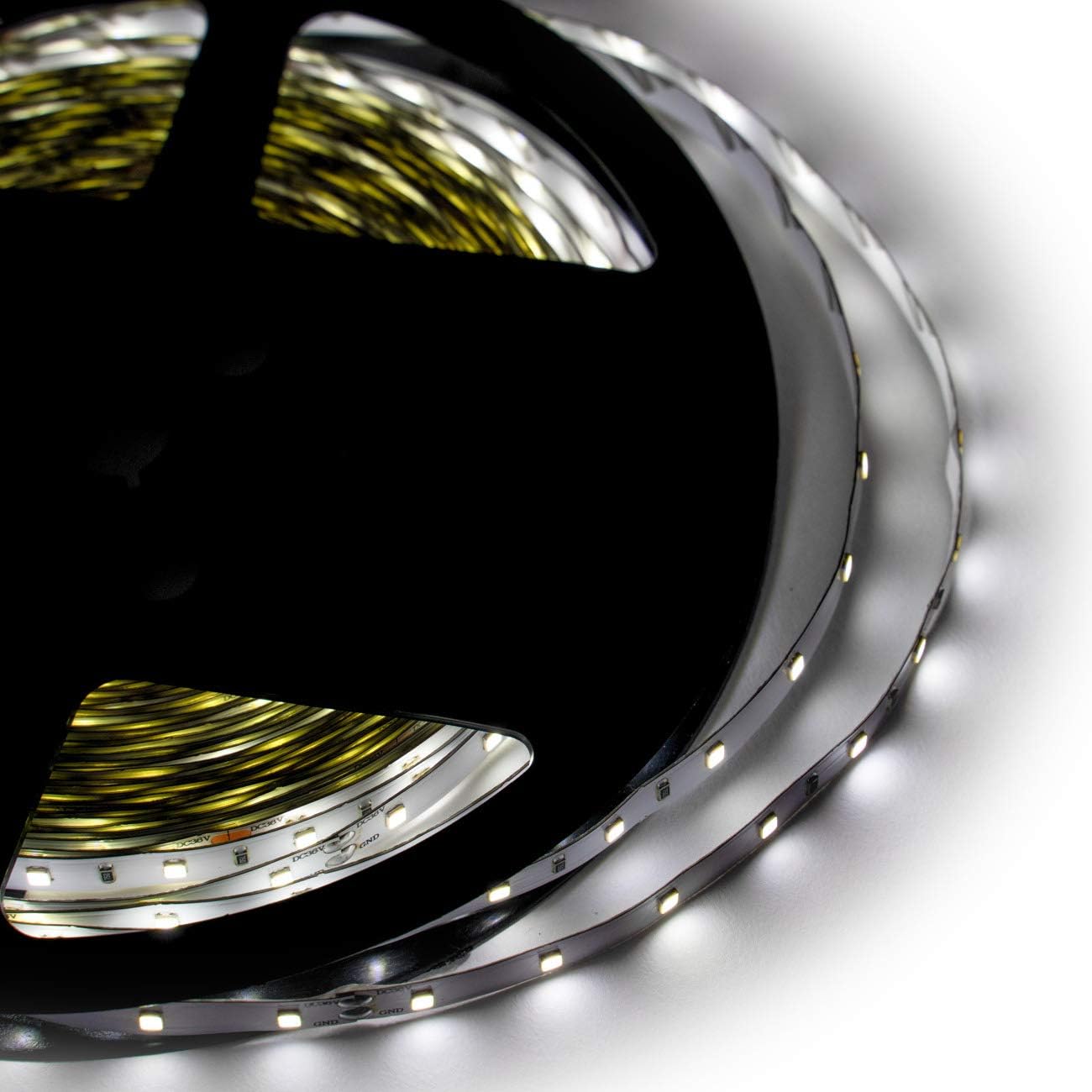 ABI 50ft/15M LED Light Strip Kit with 36V 70W DC Power Supply, 920 SMD 2835, Non-Waterproof, 6000K Daylight White