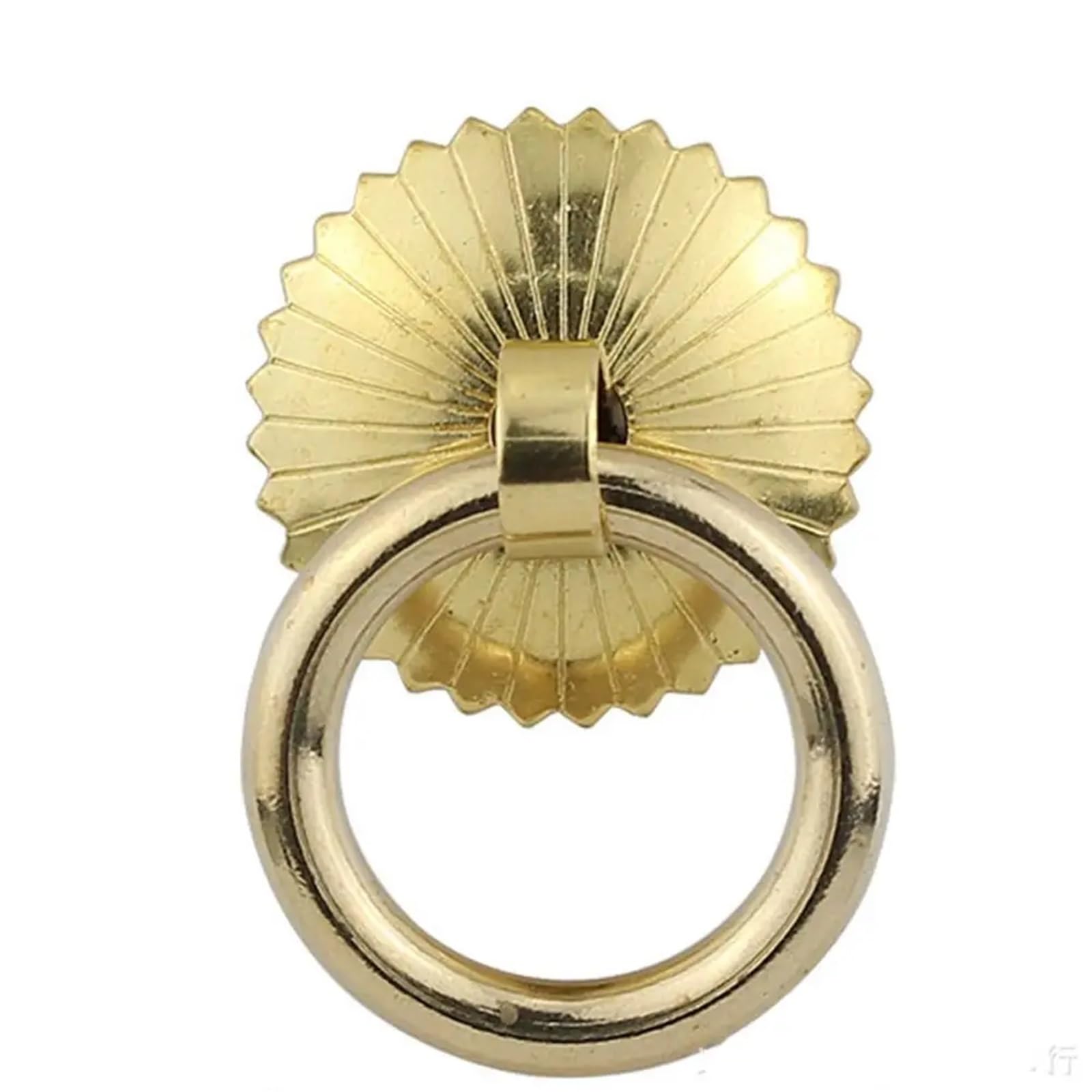 bogniga 6PCS Vintage Handle Pull Rings Ring Bronze Door Knocker Pulls Antique Drawer Knobs Furniture(Brass-5CM)