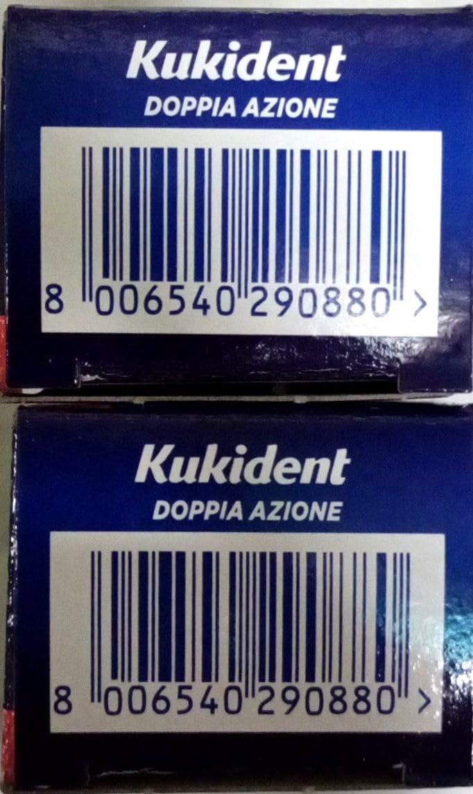 Kukident - Kukident Plus Doppia Azione Crema Adesiva Confezione Doppia per Dentiere 2x65g - 984360331