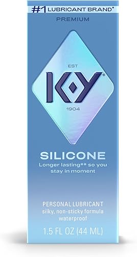 Miniatura 13 de K-Y Silicone Lube, Premium Personal Lubricant, Silicone-Based Formula, Safe to Use with Condoms, for Men, Women and Couples, 1.5 Fl Oz