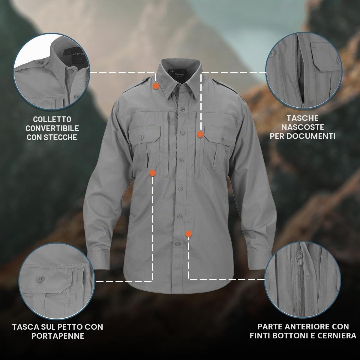 Propper Long Sleeve Camicia Tattica Uomo