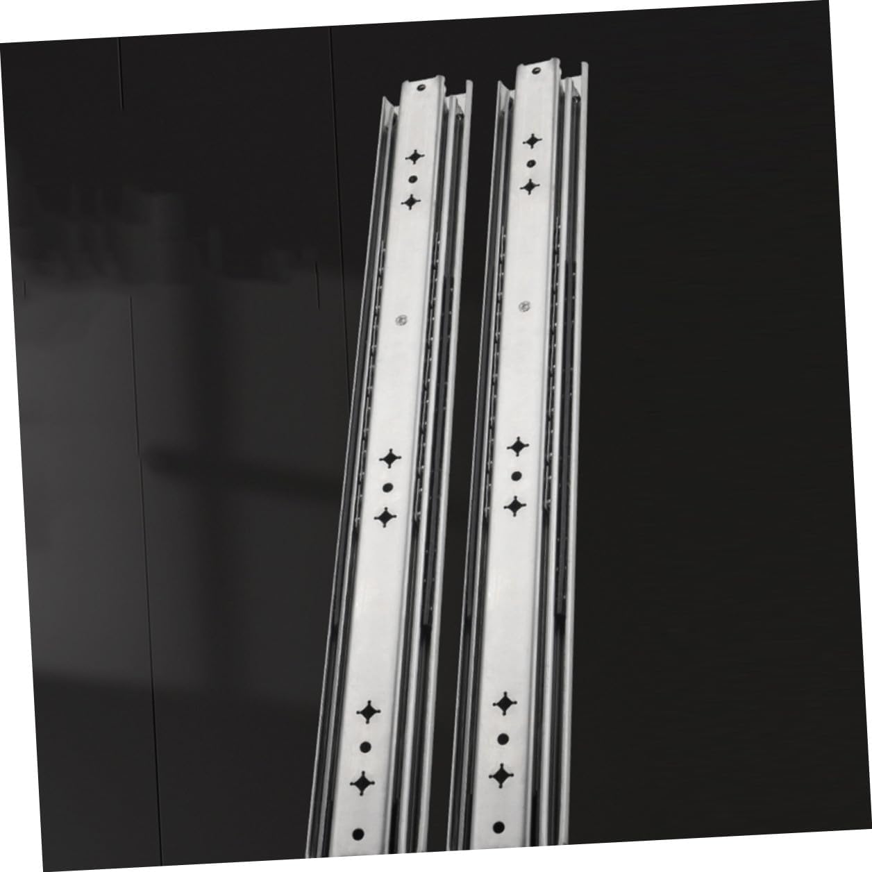 Heavy Duty Locking Drawer Slides Full Extension 14-inch Side Mount Ball Bearing Metal Rails for Cabinet and Dresser Drawers, 250 Lb Capacity, 2pcs Set