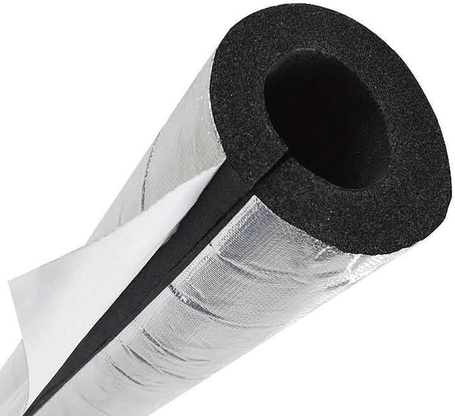 断熱フォームパイプ アルミホイル粘着性オープンパイプ断熱チューブ 0 95m 凍結防止パイプ