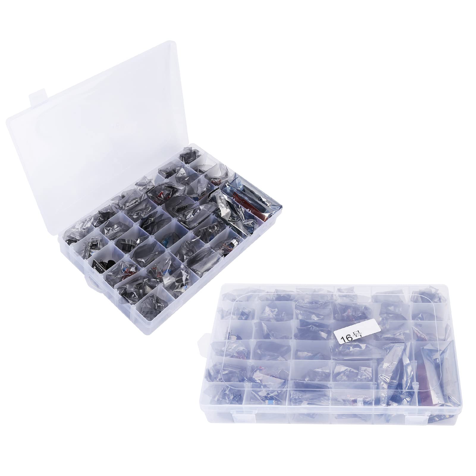 45 en 1 Módulo de sensores Kit de Inicio Funciones Completas de usuarios electrónicos de Bricolaje de Laboratorio Material de Resina