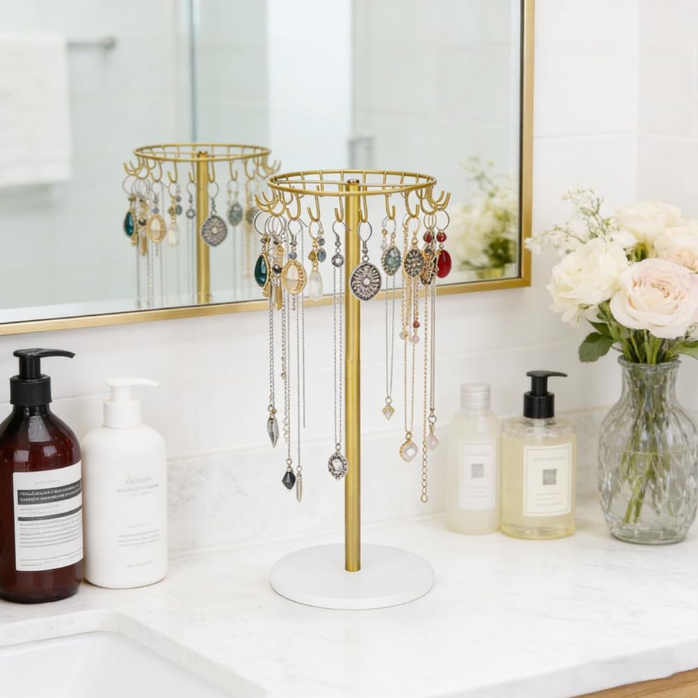 Palmhill Necklace Holder,Necklace Organizer Jewelry Stand Keychain Display
