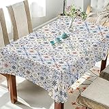 Design élégant : ces nappes d'extérieur sont conçues avec des imprimés mignons et jolis, tels que des motifs floraux et herbes, tournesol, citron, style bohème, style méditerranéen sicilien, fête de la Saint-Patrick, Pâques, couleur unie classique, etc.