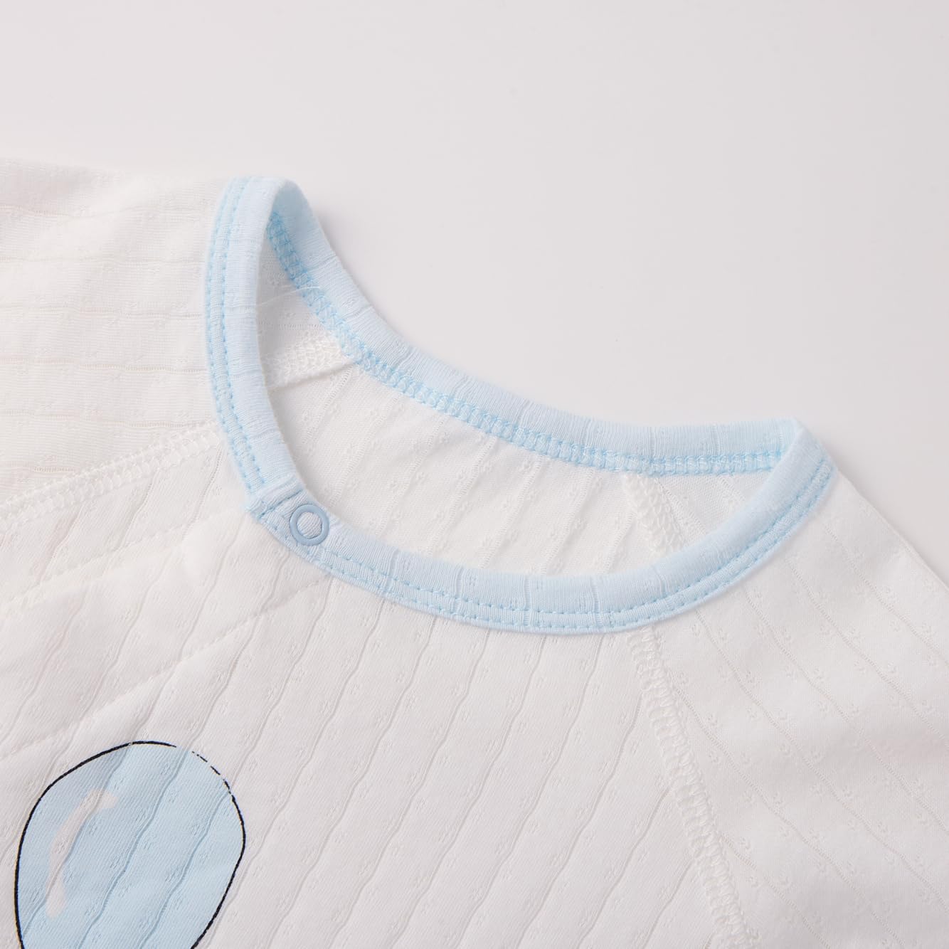 Organic Baby Romper Breathable Pointelle Newborn Bodysuit Natural Dye Short Sleeve Snap-Up Summer Outfit