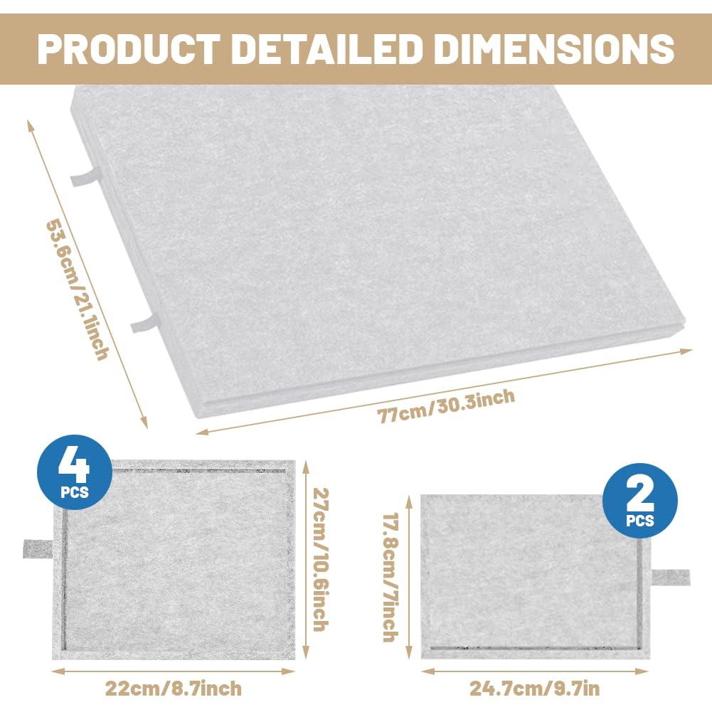 Tavolo puzzle 1000 pezzi, puzzle portatile con 6 cassetti, custodia leggera in feltro, contenitore portatile per 1000 pezzi, tavolo puzzle ribaltabile, per adulti e bambini (grigio) - 3