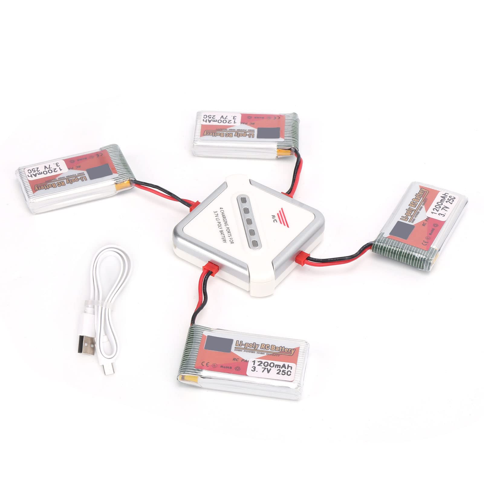 Paquete de batería Lipo de 1200mAh 25C para Cargador de Coches RC Enchufe JST