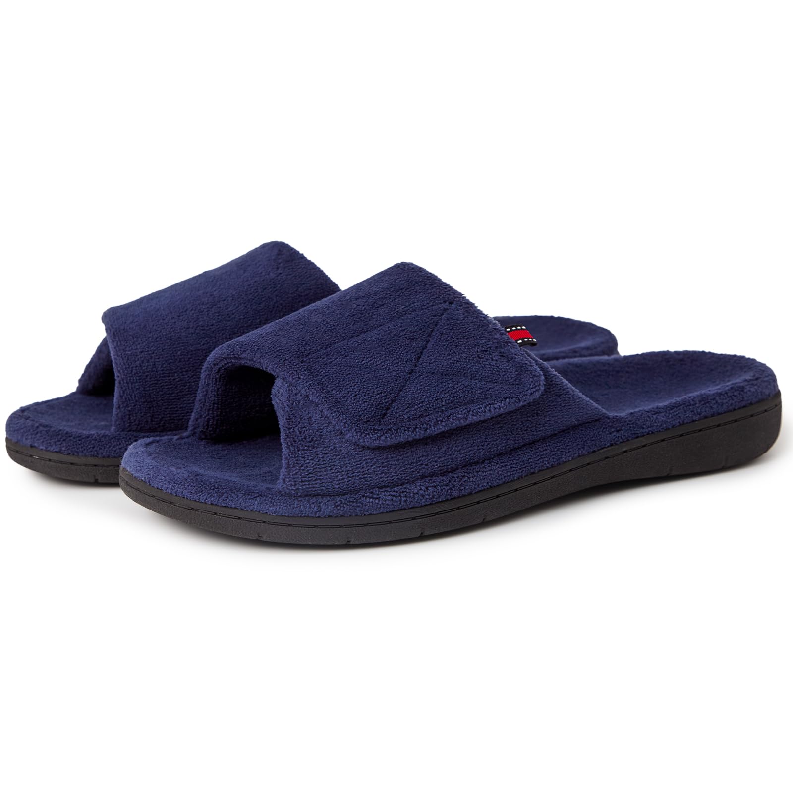 L.CNTOYK Women's Fuzzy Adjustable Arch Support Slippers Open Toe House Shoes for Orthopedic Plantar Fasciitis Furry Indoor Outdoor Slide Slippers All