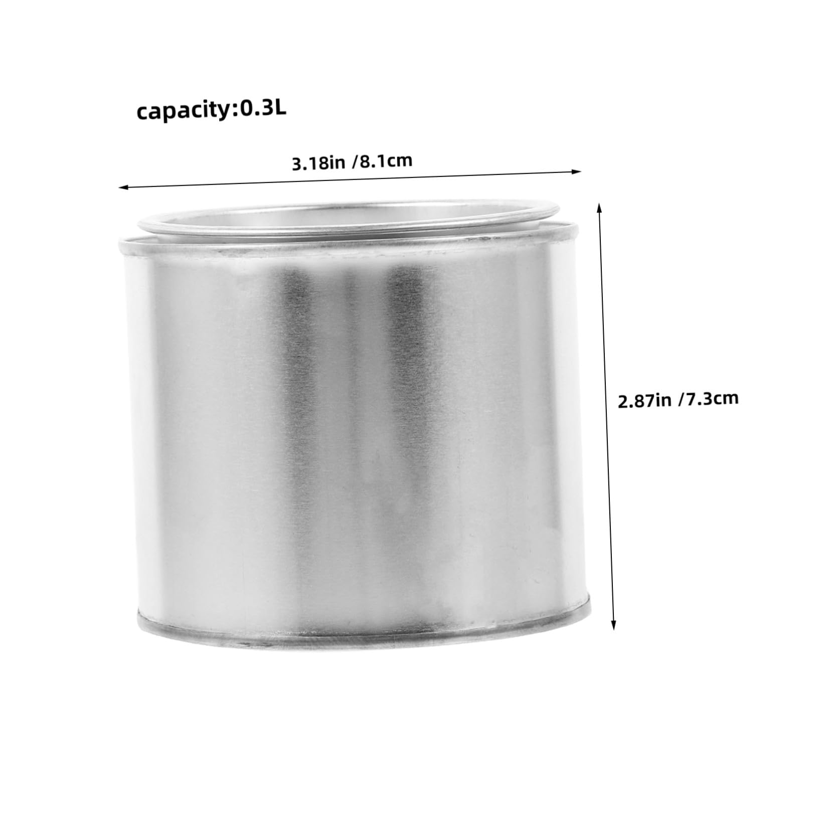 Kisangel 10 Unidades De Contenedores De De Pintura Latas De Metal Contenedores Redondos con Tapa Cubos De Pintura Vacíos Latas De Almacenamiento De Tinta