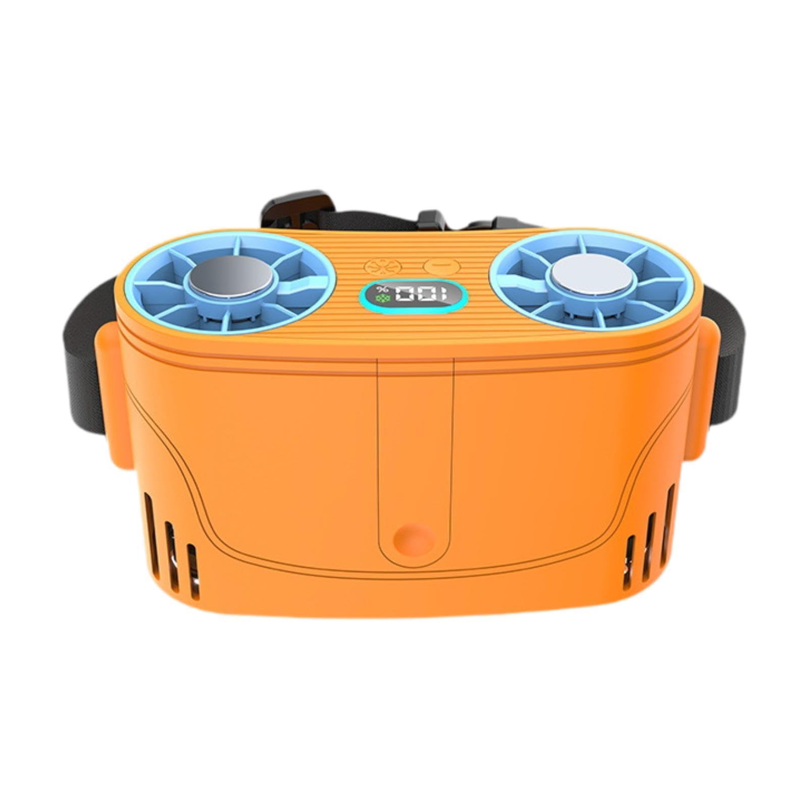 B Baosity Ventilador Alimentado por Semiconductores, con Refrigeración Ajustable, de Mano, Portátil, para Deportes, Acampada Y Senderismo.