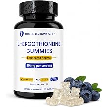 L-Ergothioneine Supplement Gummies 30mg Fermented Ergothioneine Antioxidant Amino Acid Support Longevity, Cellular Health Support & Daily Wellness Sugar-Free, Cognitive & Mitochondrial Support